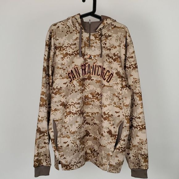 Majestic Men San Francisco team sweater camo sz L - Picture 1 of 9